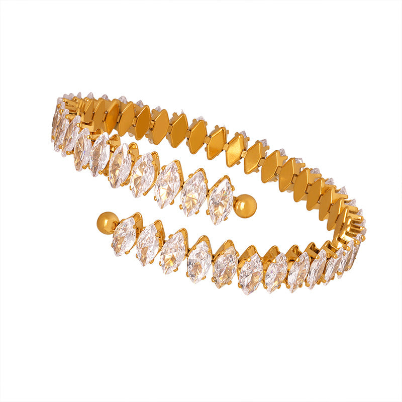 Zircon Rhombus Bracelet