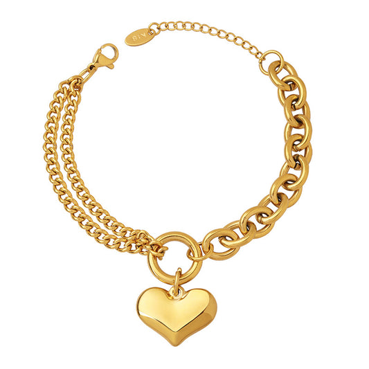 Gold Heart Bracelet