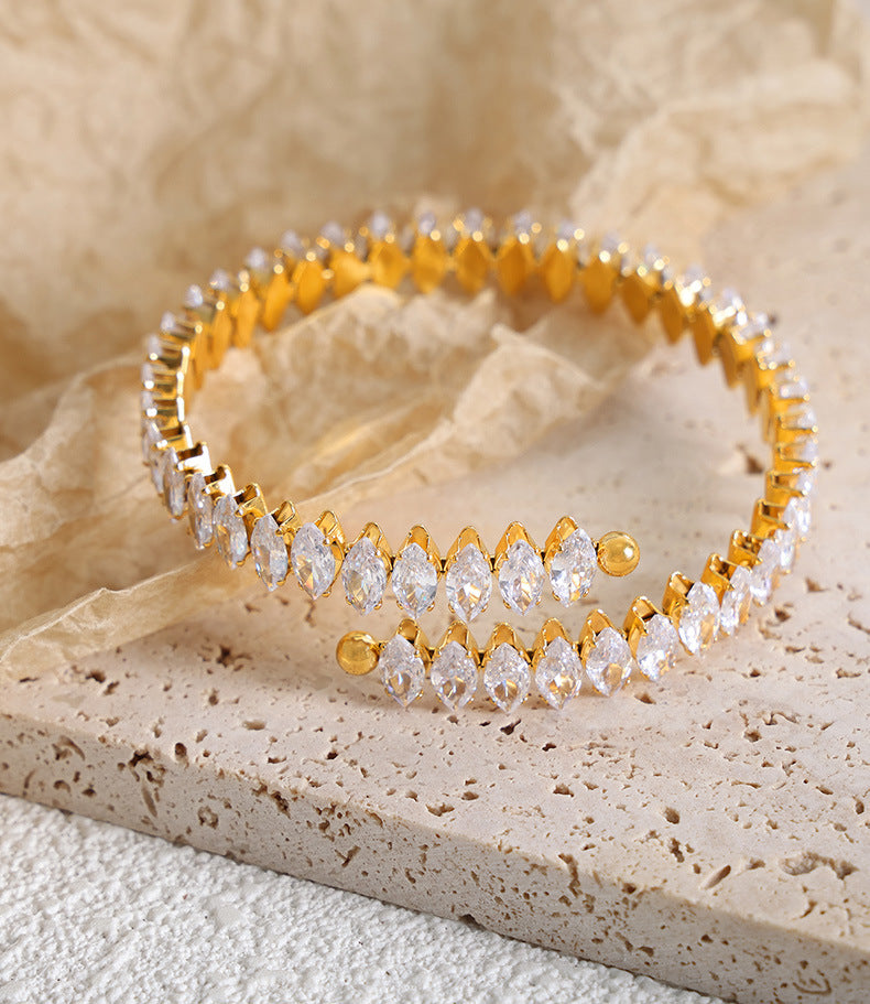 Zircon Rhombus Bracelet