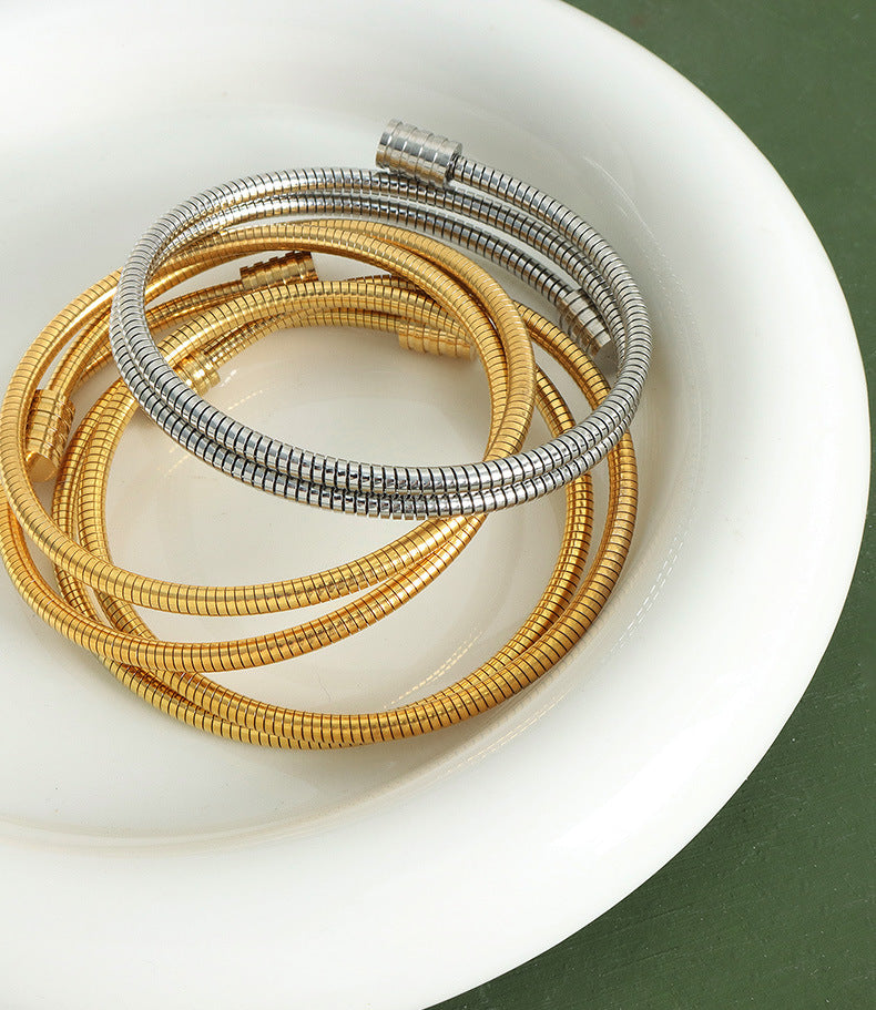 Threaded Double Layer Bracelet