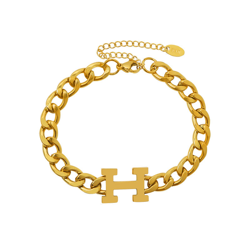 Alphabet H bracelet