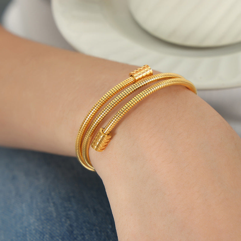 Threaded Double Layer Bracelet