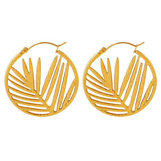 Openwork Leaf Earrings